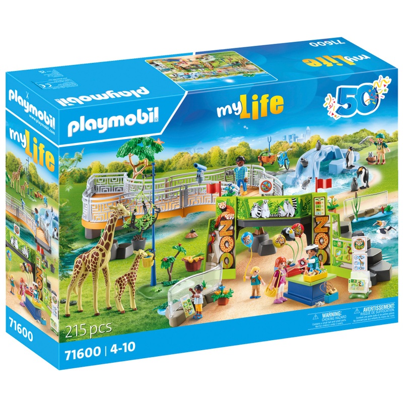Playmobil My Life 71600 City Zoo 215 Piece Set