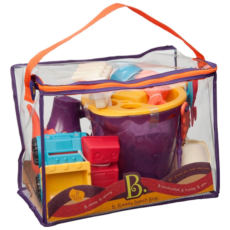 B. toys B. Ready Beach Bag Bucket and Beach Toys Set