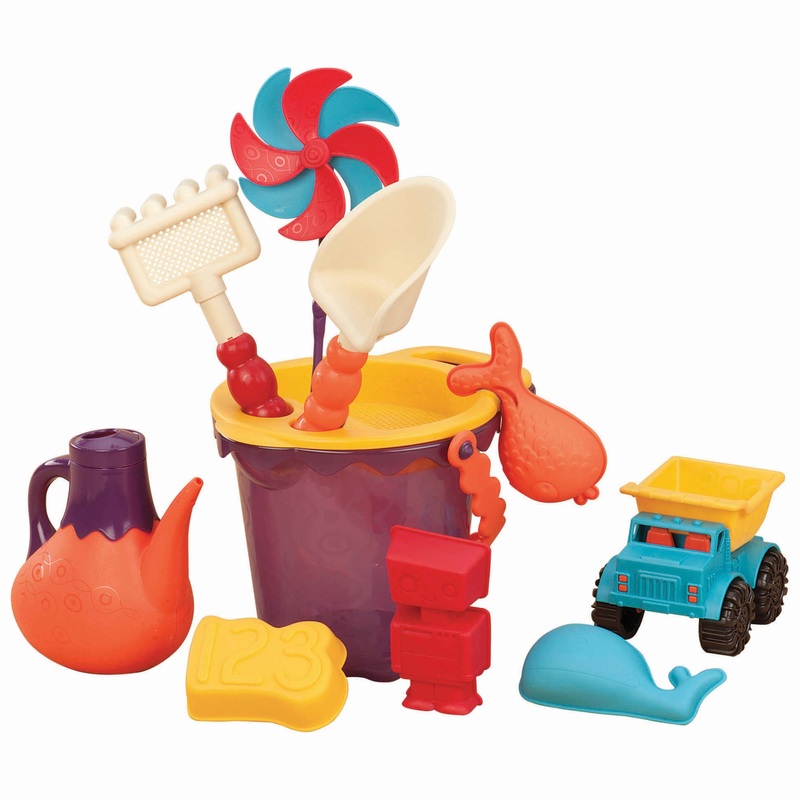 B. toys B. Ready Beach Bag Bucket and Beach Toys Set