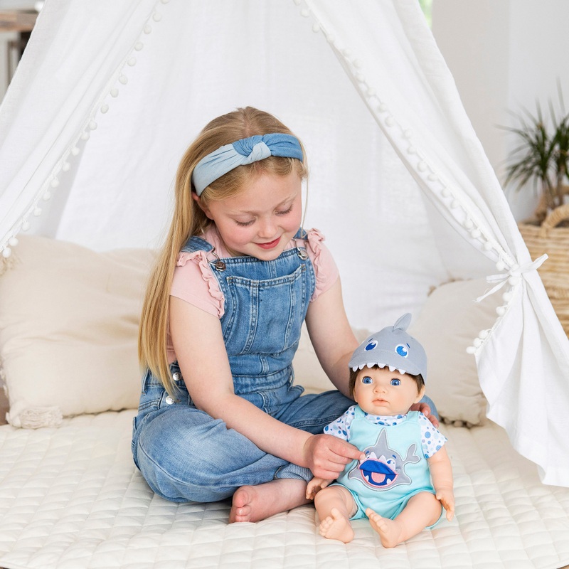 Tiny Treasures Baby Doll Clothes Jawsome Shark Outfit 44cm