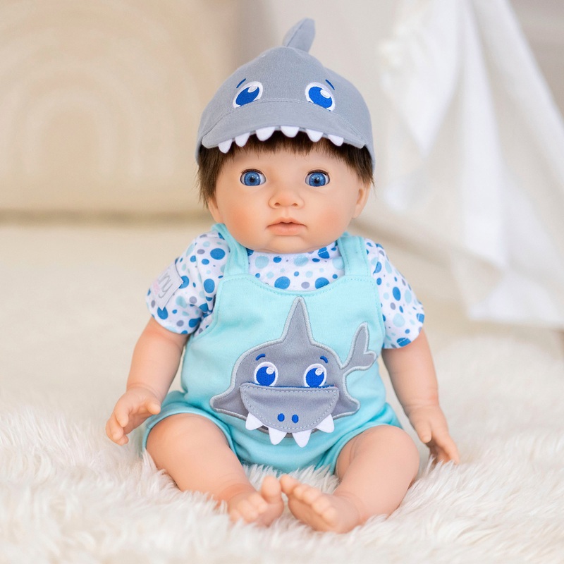 Tiny Treasures Baby Doll Clothes Jawsome Shark Outfit 44cm 7 Tiny Treasures Baby Doll Clothes Jawsome Shark Outfit 44cm