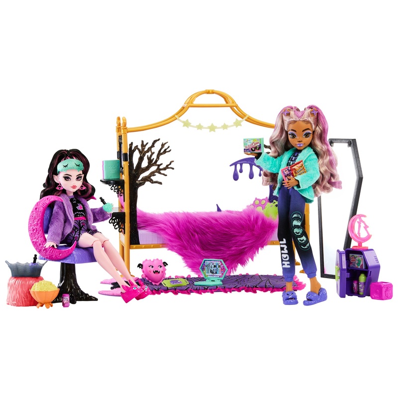 Monster High Playset Creepover Party with Draculaura and Clawdeen Wolf