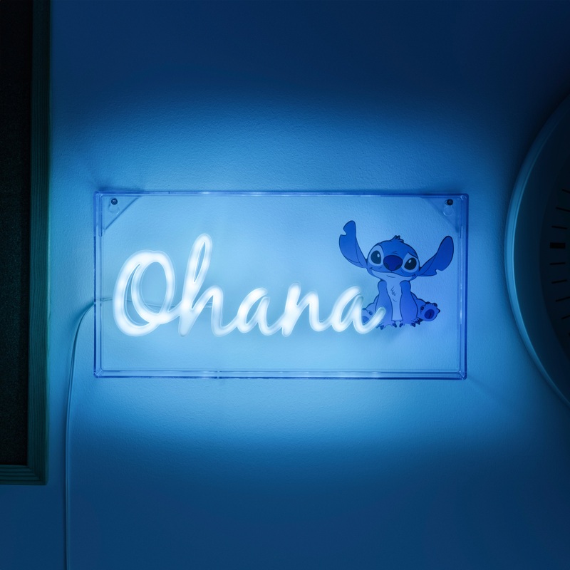 Disney Lilo & Stitch Ohana LED Neon Light