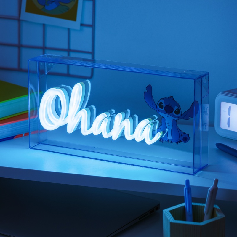Disney Lilo & Stitch Ohana LED Neon Light 2 Disney Lilo & Stitch Ohana LED Neon Light
