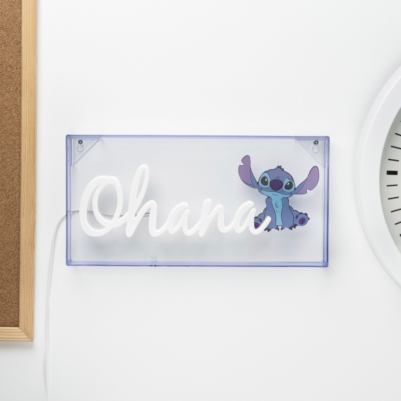 Disney Lilo & Stitch Ohana LED Neon Light 4 Disney Lilo & Stitch Ohana LED Neon Light