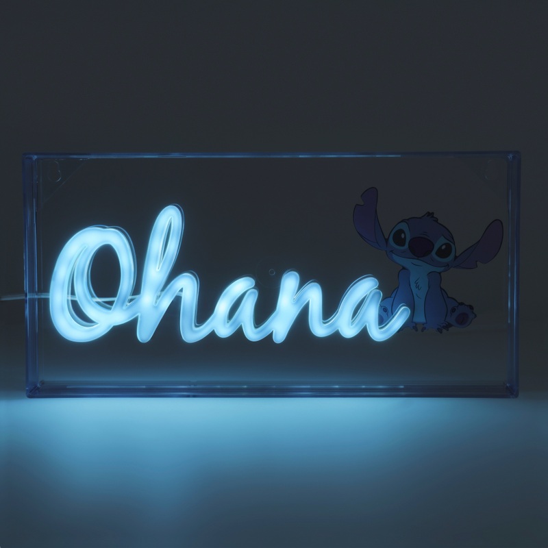 Disney Lilo & Stitch Ohana LED Neon Light 5 Disney Lilo & Stitch Ohana LED Neon Light