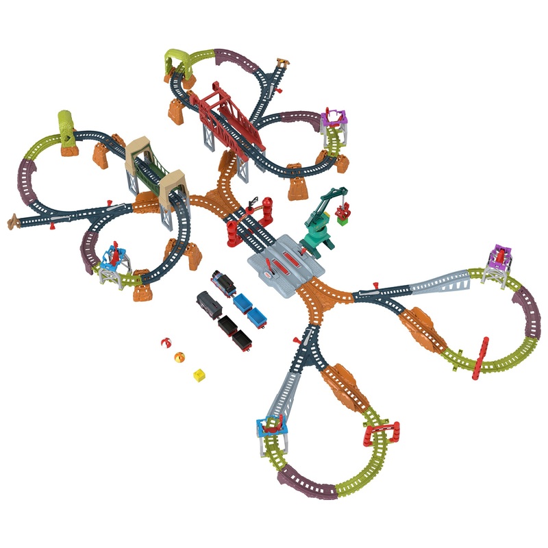 Thomas & Friends Thomas & Diesel Raceway Train Track Set 80 Pieces