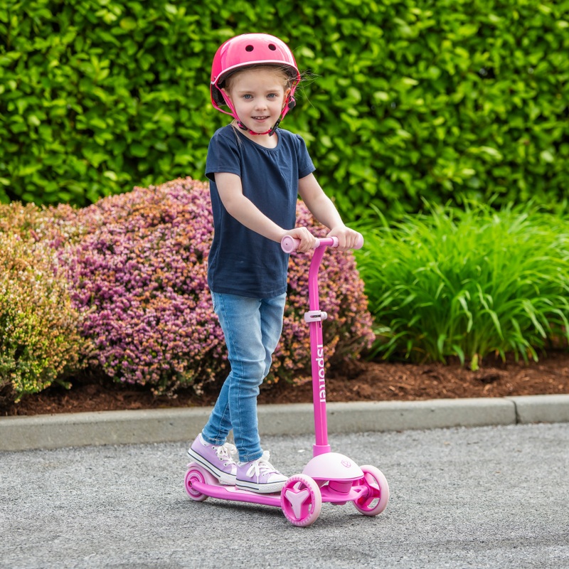iSporter Mini Scooter with RGB Lights Pink