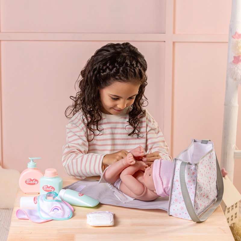 Ivy & Lily Baby Doll Changing Bag and Mat 2-in-1 Accessories Set