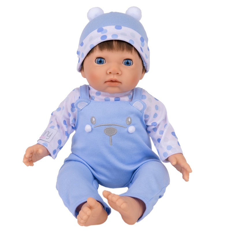 Tiny Treasures Weighted Baby Doll Blue Bear 44cm