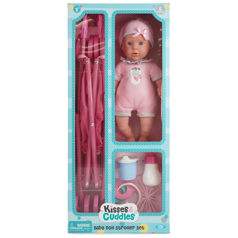 Kisses & Cuddles Baby Doll and Stroller Set 5 Kisses & Cuddles Baby Doll and Stroller Set