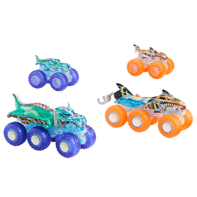 Hot Wheels Monster Trucks Power Smashers 1:64 Big Rig and Truck Multipack 2 Hot Wheels Monster Trucks Power Smashers 1:64 Big Rig and Truck Multipack