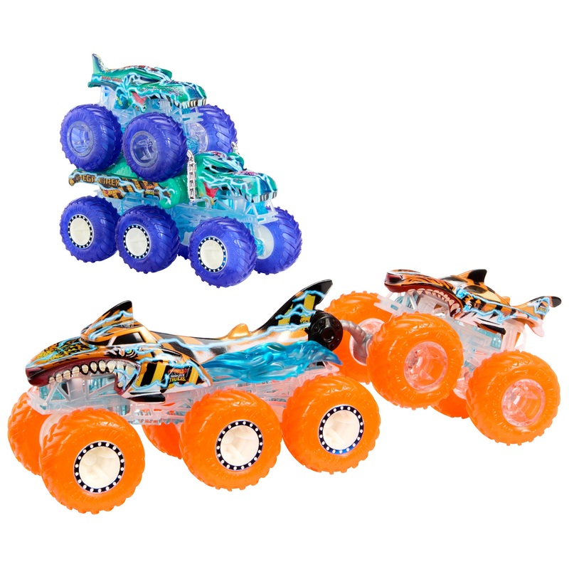 Hot Wheels Monster Trucks Power Smashers 1:64 Big Rig and Truck Multipack 3 Hot Wheels Monster Trucks Power Smashers 1:64 Big Rig and Truck Multipack