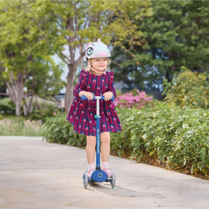 Globber Primo Plus Lights Scooter Navy Blue