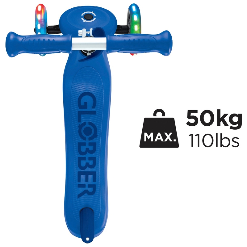 Globber Primo Plus Lights Scooter Navy Blue 7 Globber Primo Plus Lights Scooter Navy Blue