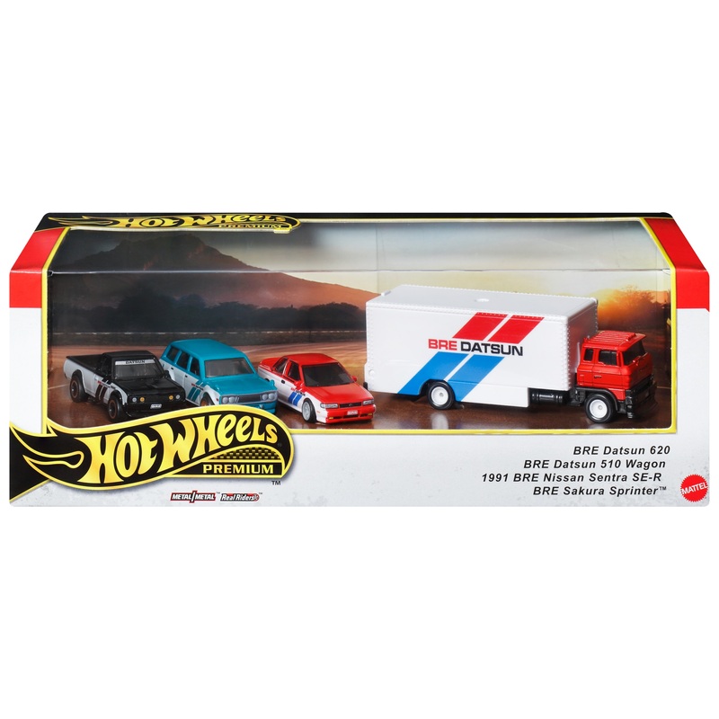 Hot Wheels Premium Collector Display Set BRE Die-Cast Car 4 Pack