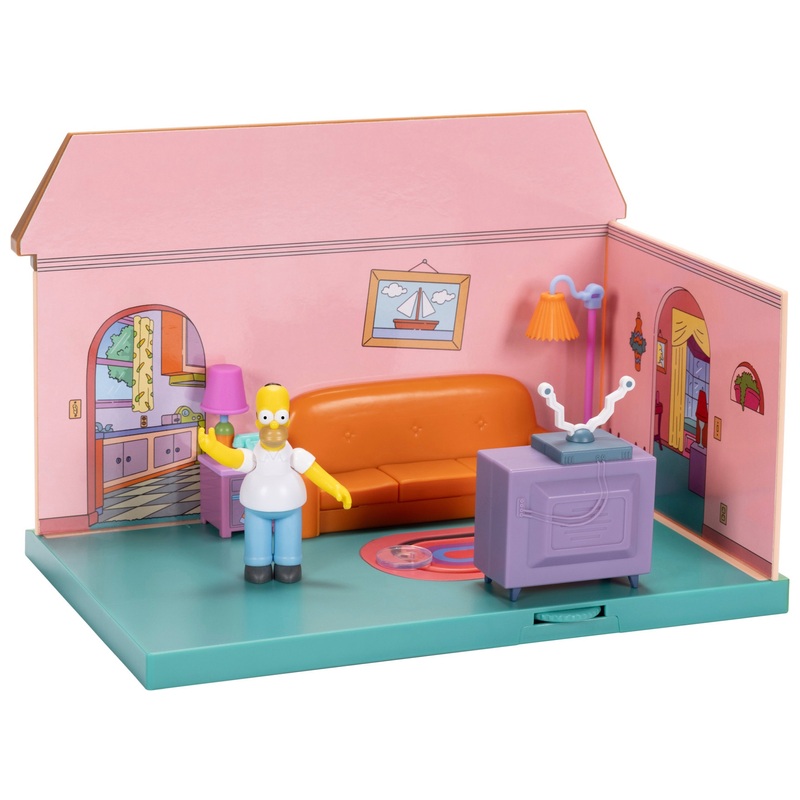 The Simpsons Action Figure Playset Living Room Diorama