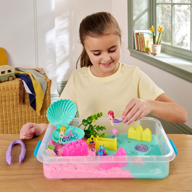 Mermaid Sensory Slime and Sand Bin 3 Mermaid Sensory Slime and Sand Bin