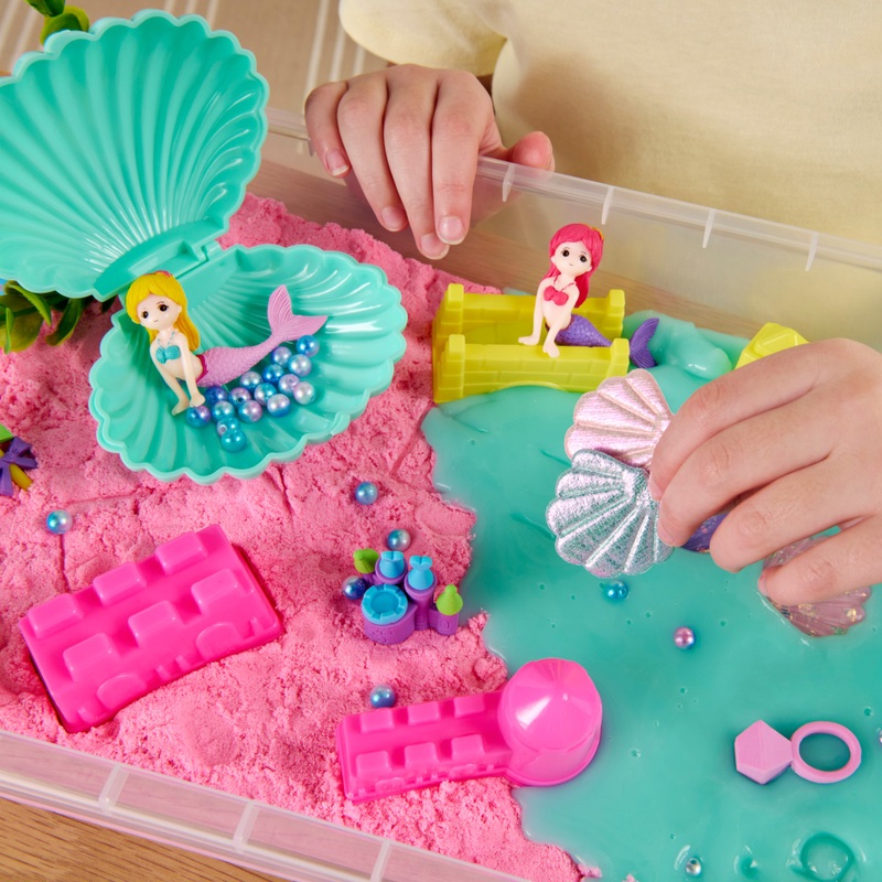 Mermaid Sensory Slime and Sand Bin 4 Mermaid Sensory Slime and Sand Bin