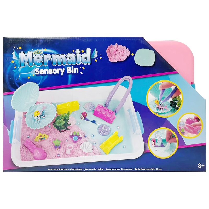 Mermaid Sensory Slime and Sand Bin 8 Mermaid Sensory Slime and Sand Bin