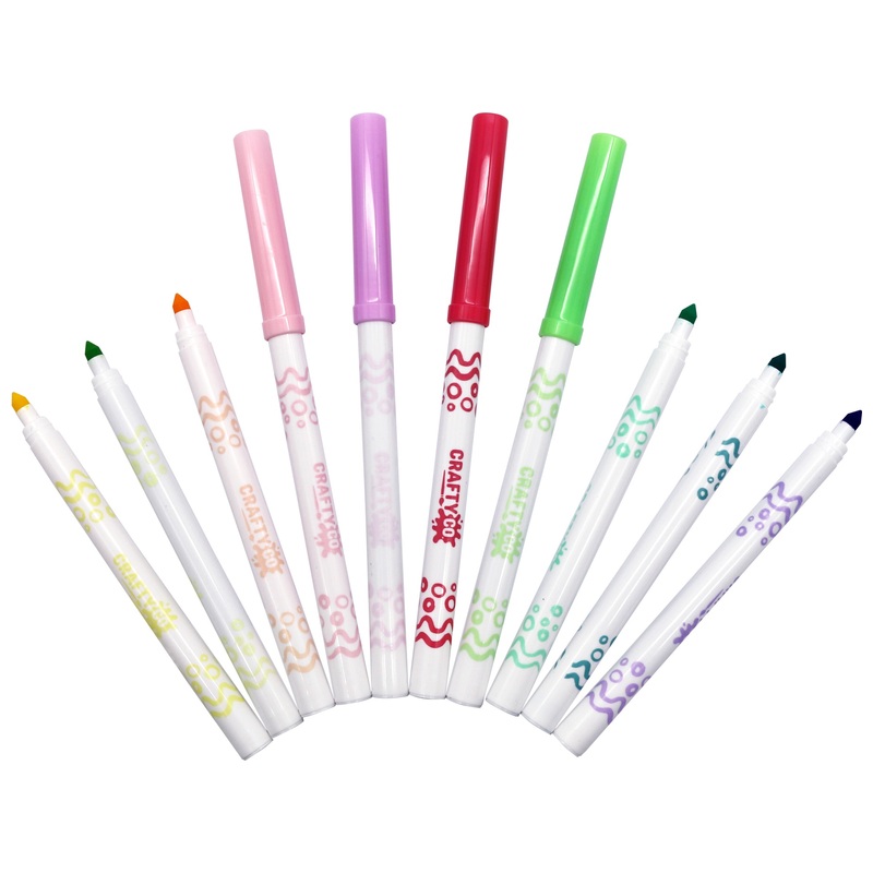 Crafty Co. Washable Markers Fine Tip Pastel Set 20 Piece