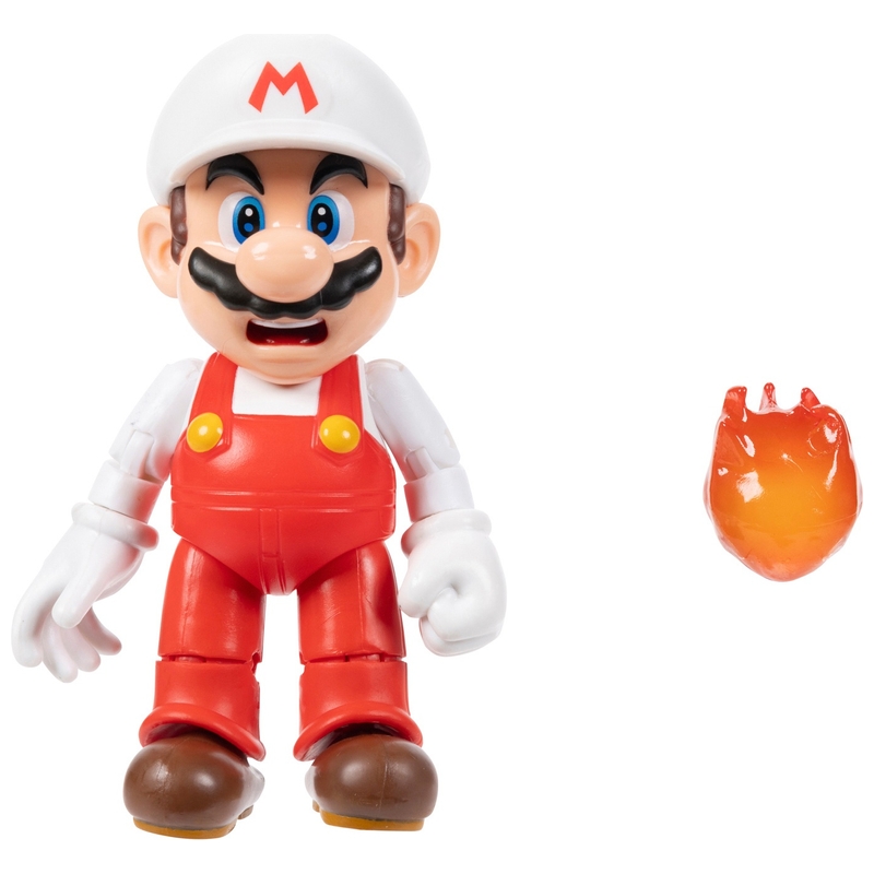 Nintendo Super Mario Action Figure Fire Mario 6cm