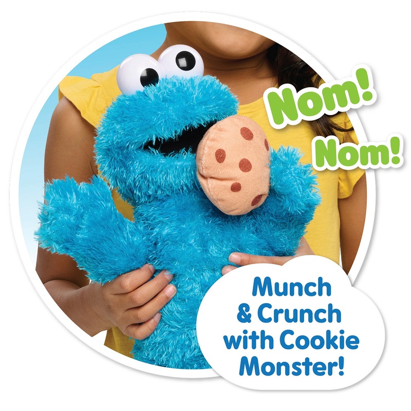Sesame Street Cookie Monster Nom Nom Interactive Plush Toy 37cm 3 Sesame Street Cookie Monster Nom Nom Interactive Plush Toy 37cm
