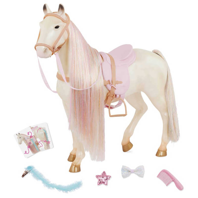 Our Generation Enchanting Horse with Ultra-Long Rainbow Hair