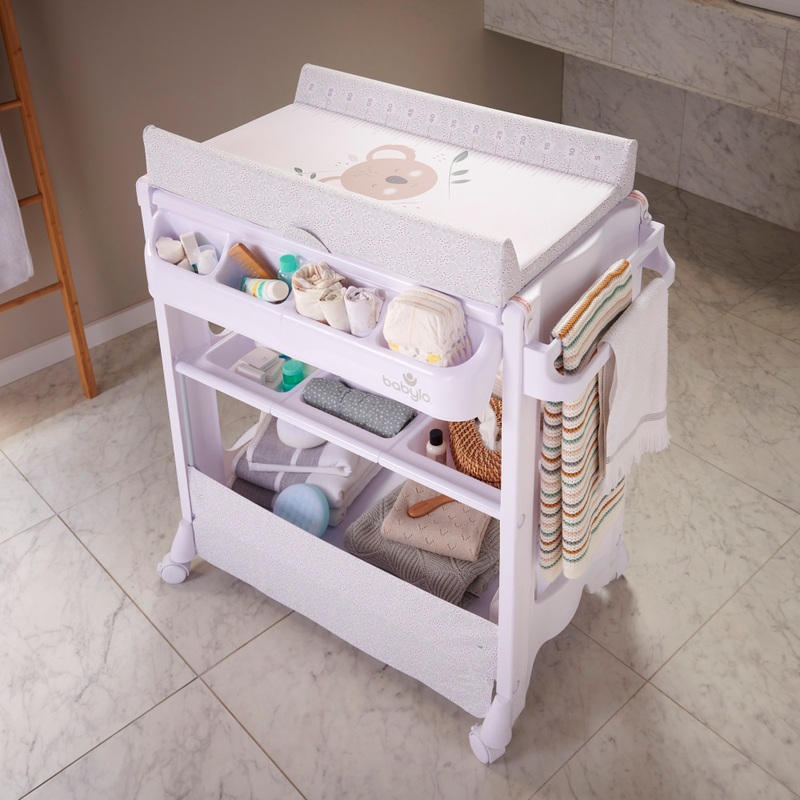 Babylo Bath and Baby Changing Table Koala Green