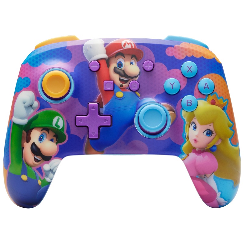 PowerA Enhanced Wireless Controller for Nintendo Switch - Super Mario Color Splash Heroes