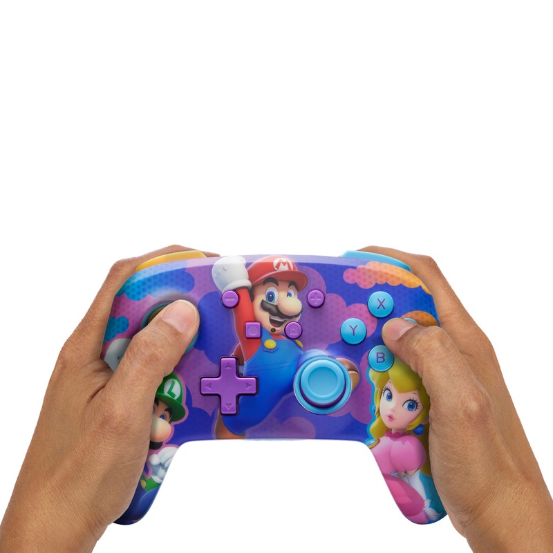 PowerA Enhanced Wireless Controller for Nintendo Switch - Super Mario Color Splash Heroes