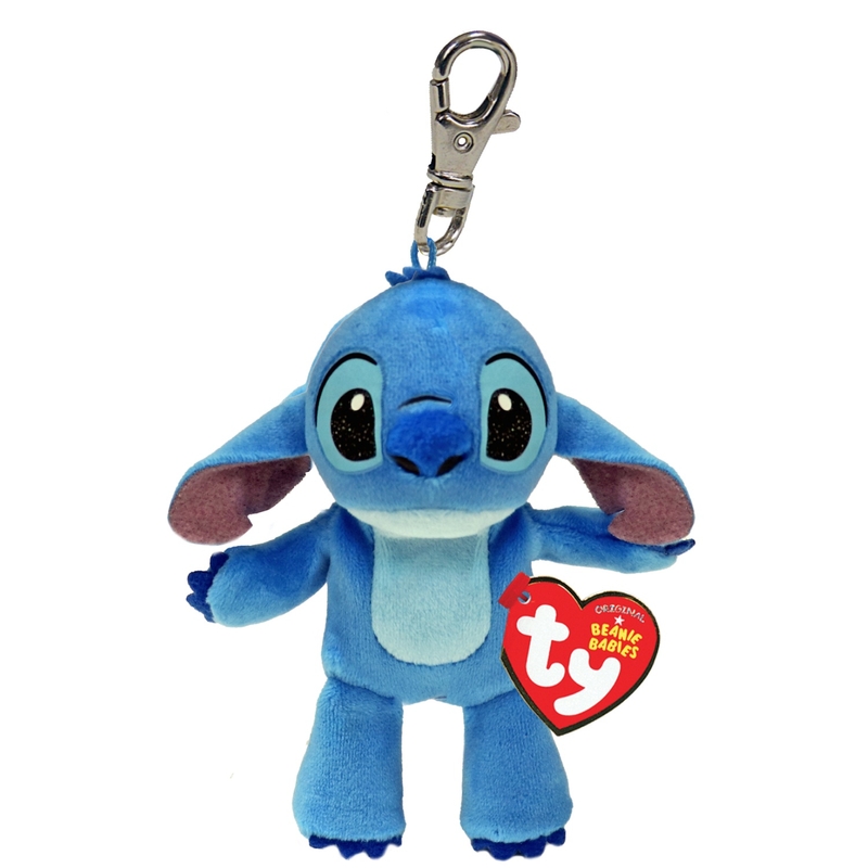 Ty Beanie Clips Plush Disney Stitch Soft Toy 9cm