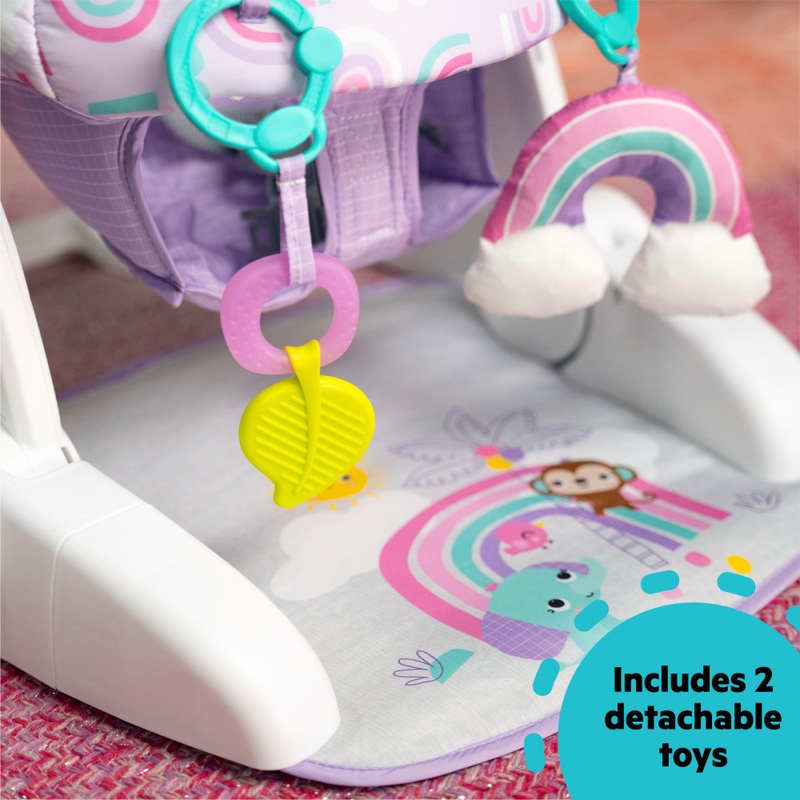 Bright Starts Purple Paradise Learn-to-Sit Activity Floor Seat