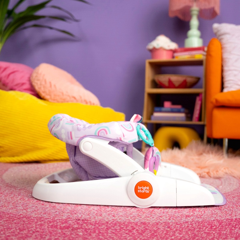 Bright Starts Purple Paradise Learn-to-Sit Activity Floor Seat 6 Bright Starts Purple Paradise Learn-to-Sit Activity Floor Seat