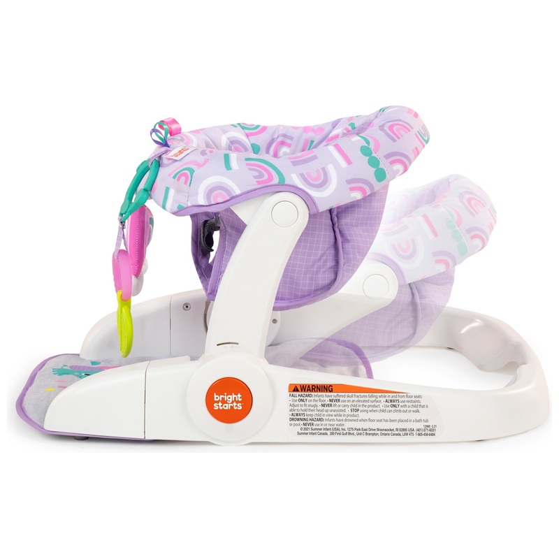 Bright Starts Purple Paradise Learn-to-Sit Activity Floor Seat 8 Bright Starts Purple Paradise Learn-to-Sit Activity Floor Seat
