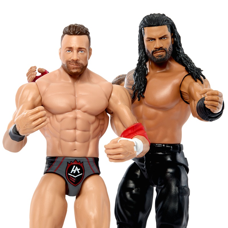 WWE Roman Reigns vs LA Knight Action Figure and Undisputed Champion Belt Bundle 2 WWE Roman Reigns vs LA Knight Action Figure and Undisputed Champion Belt Bundle