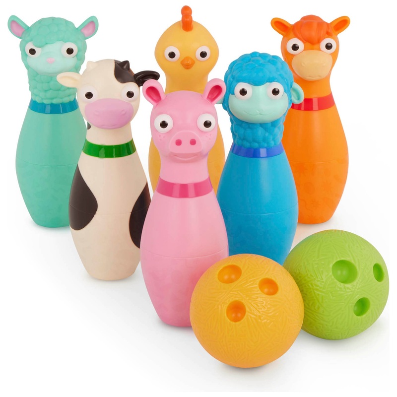 Battat Farm Animal Barnyard Bowling Set