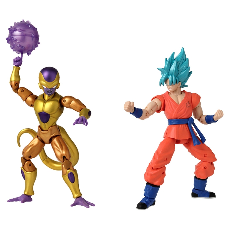Dragon Ball Action Figures Dragon Stars Battle Pack Super Saiyan Blue Goku vs Golden Frieza