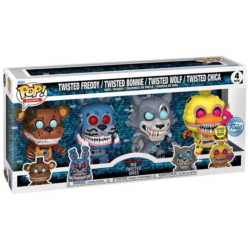 Funko POP! Games 4 Pack: Five Nights at Freddys The Twisted Ones