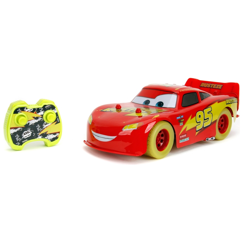 Disney Cars Glow Racers 1:14 Remote Control Lightning McQueen