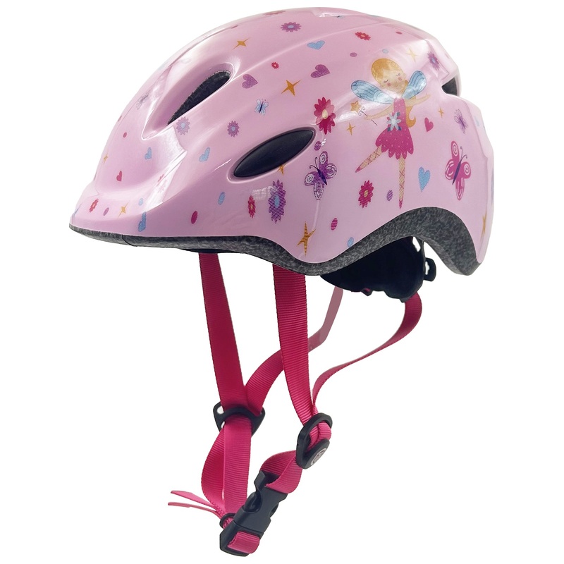 Thorpe Kids Bike Helmet with Rear LED Light Pink Fairy Size 48 - 52cm