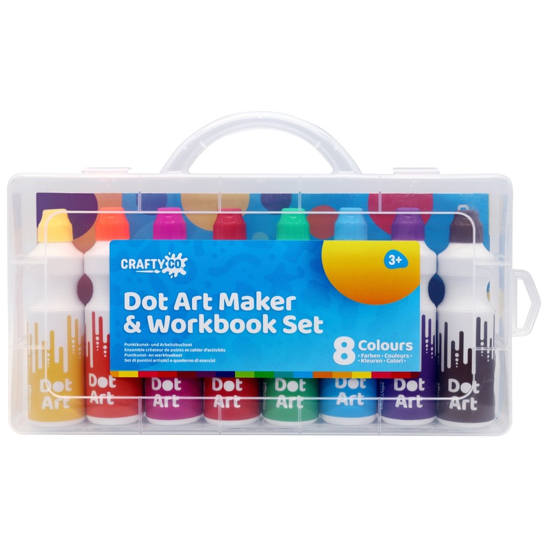 Crafty Co. Dot Art Marker Colouring Activity Workbook Set