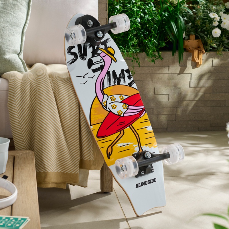 76cm Blindside Surf Time Skateboard with LED Wheels