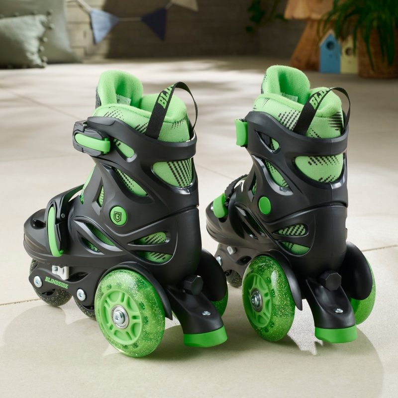 Blindside Training Inline Skates with LED Wheels UK Size 8.5 - 12