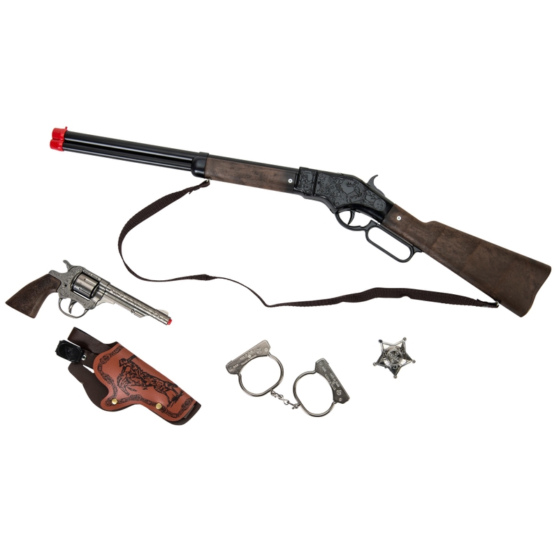 Wild West Diecast Western Rifle, Pistol and Cowboy Accessories Playset