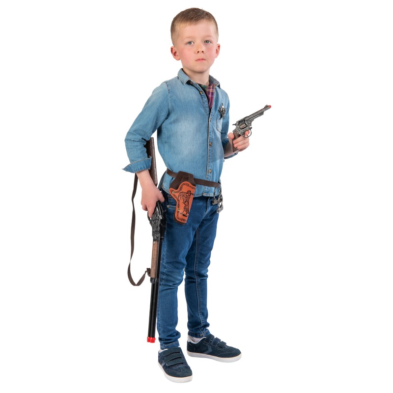 Wild West Diecast Western Rifle, Pistol and Cowboy Accessories Playset 7 Wild West Diecast Western Rifle, Pistol and Cowboy Accessories Playset