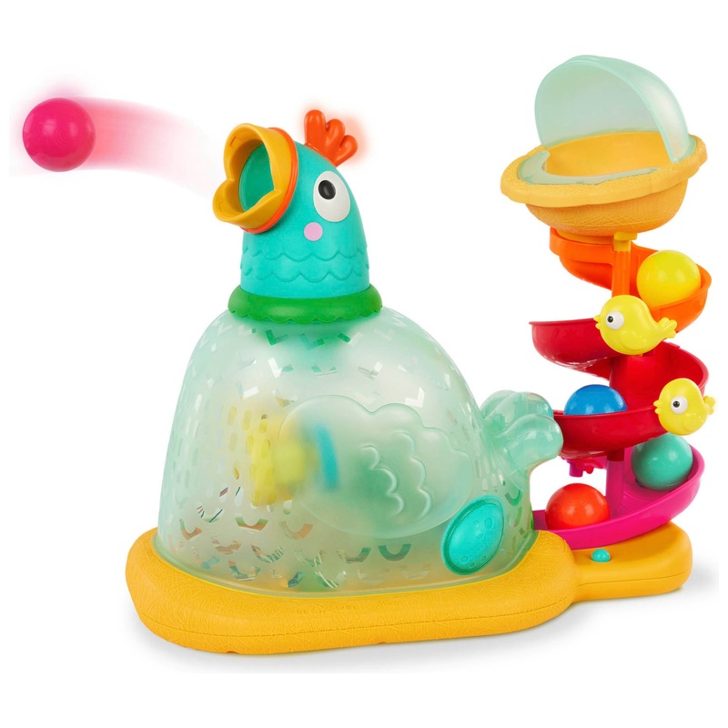 Battat Pop-A-Doodle-Doo Musical Chicken Ball Popper