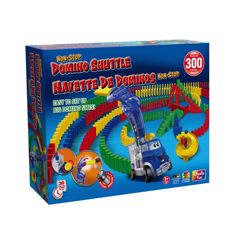 Non-Stop Domino Shuttle Game with 300 Dominos