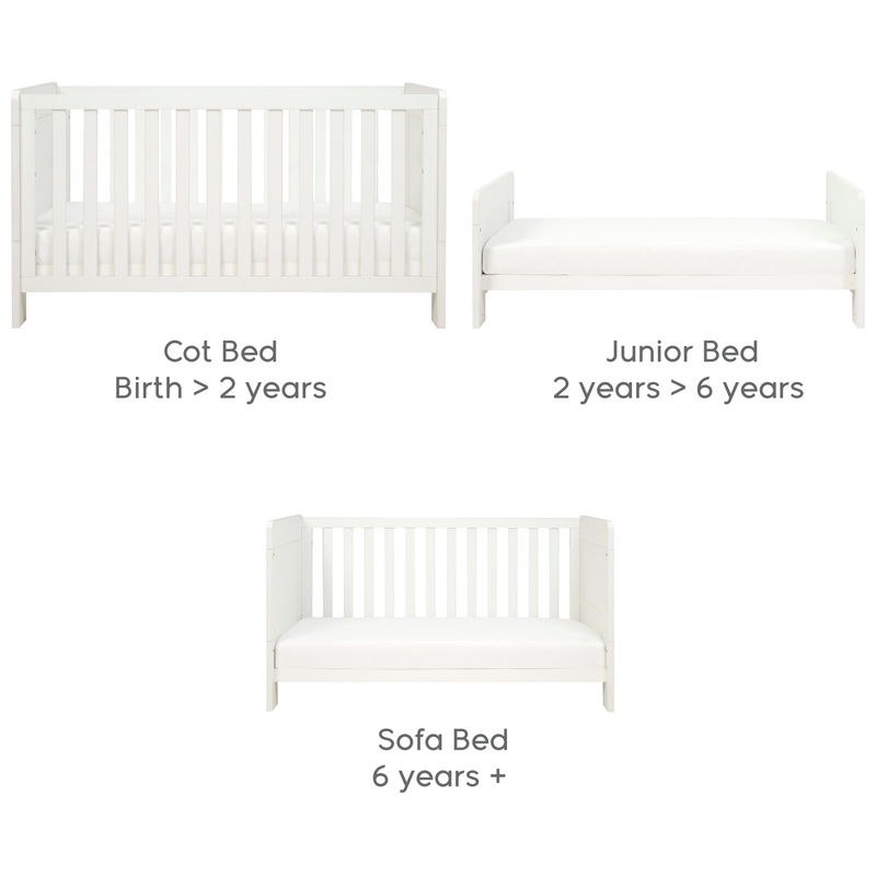 Tutti Bambini Mia Cot Bed White