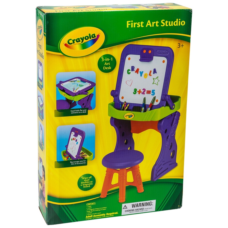 Crayola My First Art Studio Art Desk and Easel 3-in-1 8 Crayola My First Art Studio Art Desk and Easel 3-in-1